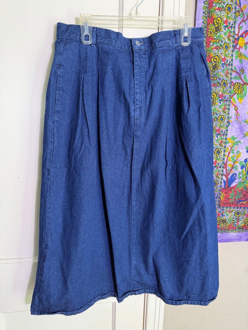 Vintage Levi's Group Twelve Womens 20W Denim Skirt Long Maxi Made in USA